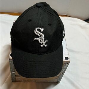 White Sox Black Baseball Cap with White Sox Logo